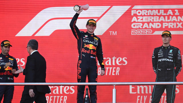 F1阿塞拜疆大奖赛：维斯塔潘夺冠