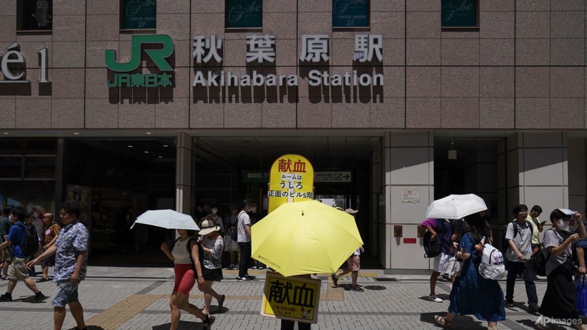 Four apparently stabbed on train at station in Tokyo: Reports Four apparently stabbed on train at station in Tokyo: Reports