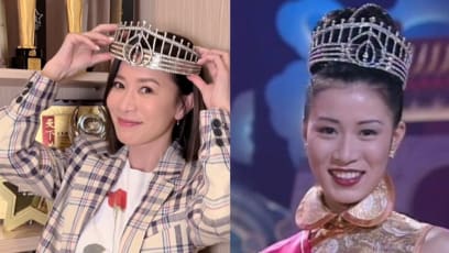 Charmaine Sheh Wears Same Miss Hongkong Tiara After 25 Years, Looks Even Better Now Than When She Came In Third 