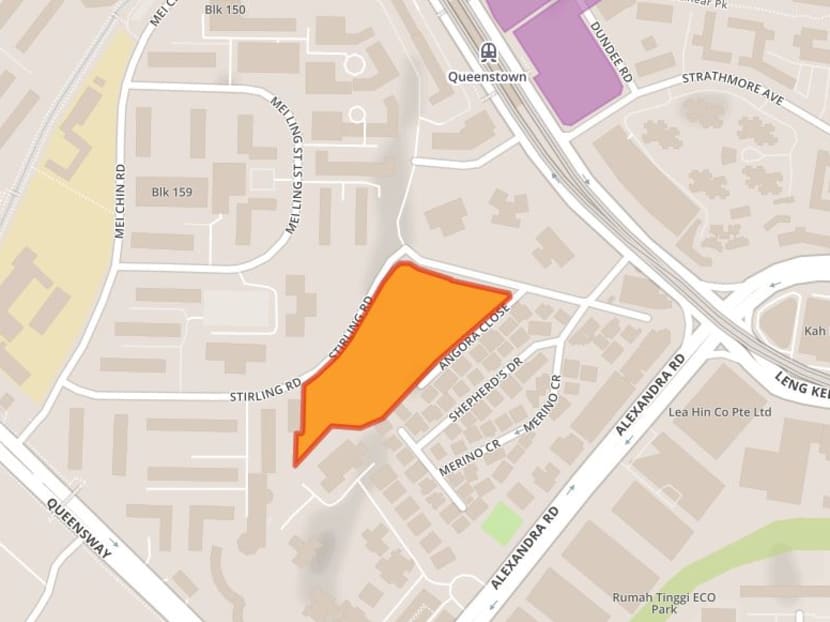 Location of the Stirling Road site. Photo: URA