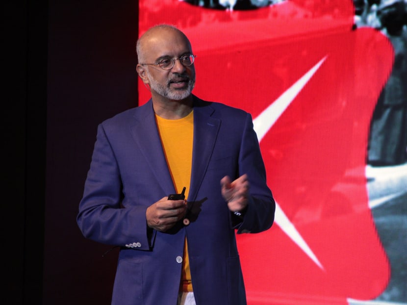 DBS CEO Piyush Gupta at the launch of digibank, India’s first mobile-only bank. Photo: DBS