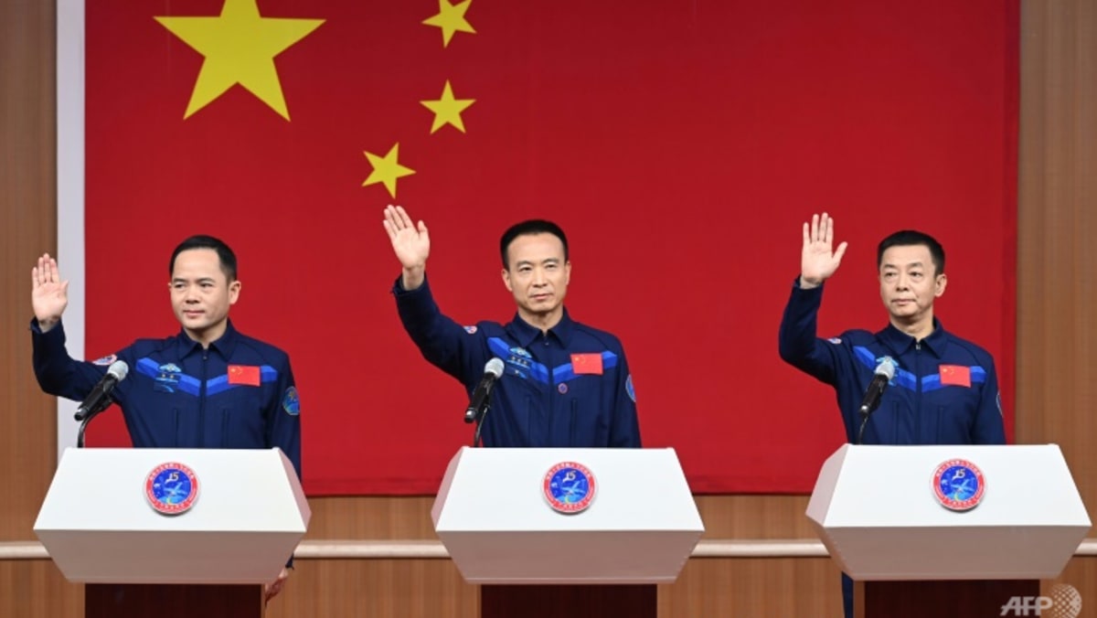 China launches crewed mission to Tiangong space station