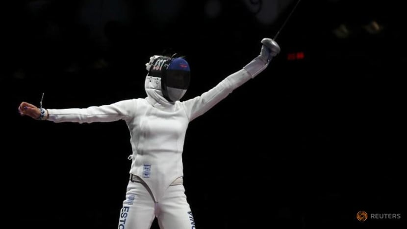 Olympics-Fencing-Estonia wins gold in women's team epee Olympics-Fencing-Estonia wins gold in women's team epee