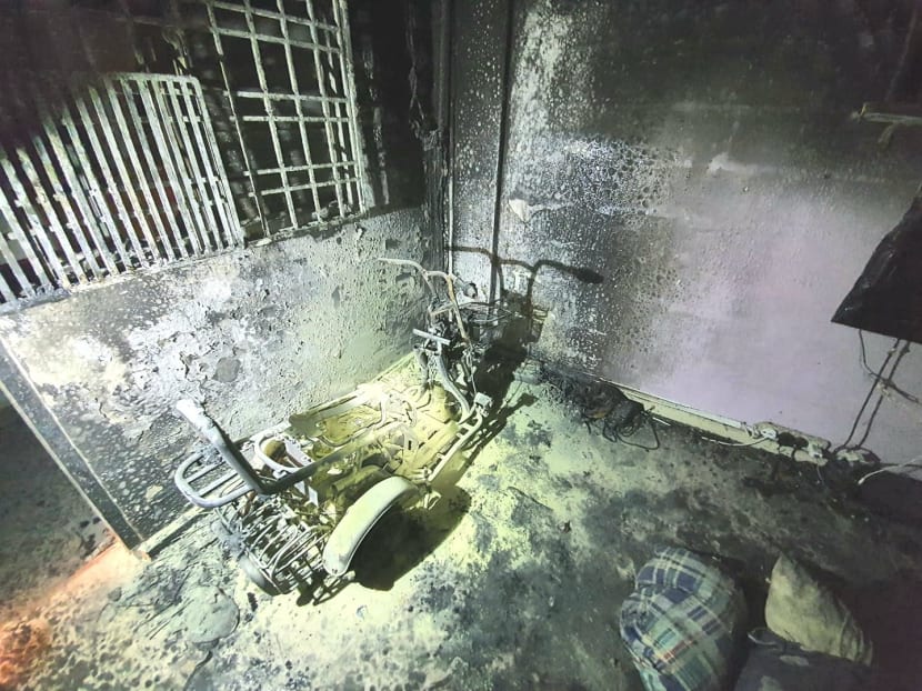 The Singapore Civil Defence Force said it was alerted at 12.25am on July 7, 2021 to the blaze in the living room of a 10th storey unit of Block 314 Ang Mo Kio Avenue 3.