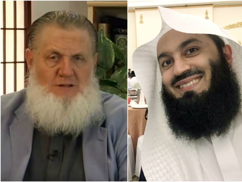 Islamic preachers Yusuf Estes (L) and Mufti Menk. Photo: Digital Mimbar/Youtube (L) and Najib Razak/Facebook