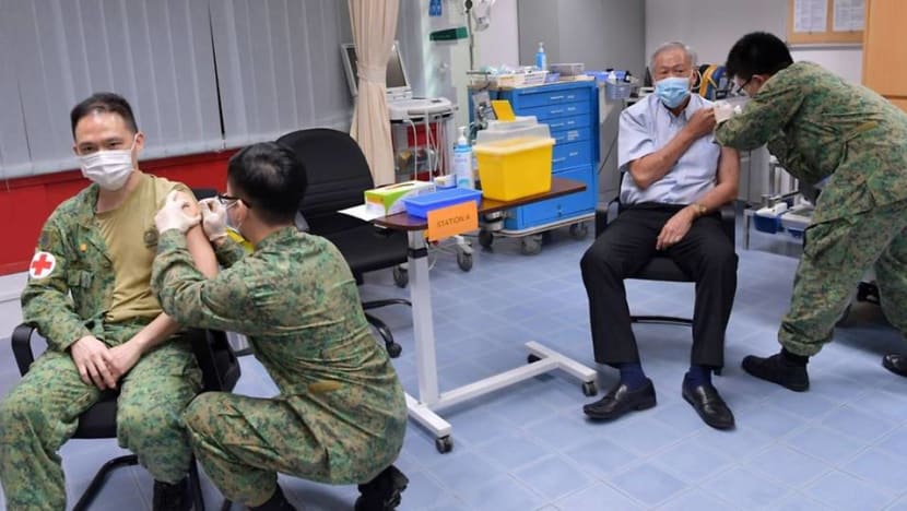 COVID-19 vaccinations begin for Singapore Armed Forces personnel COVID-19 vaccinations begin for Singapore Armed Forces personnel