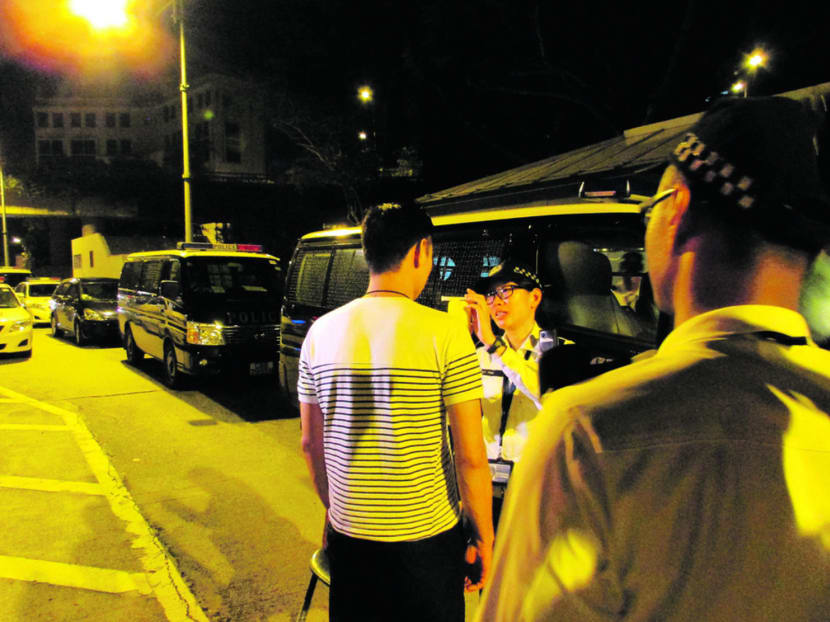Traffic Police conducted an islandwide operation against drink-driving early yesterday morning. Photo: Singapore Police Force