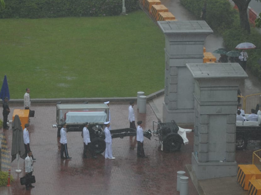 Mr Lee Kuan Yew's final journey from Parliament House