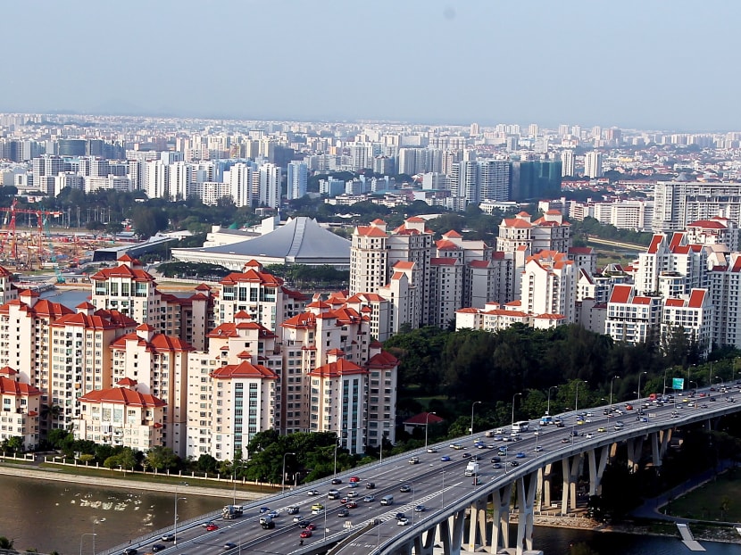 A view of condominiums in Tanjong Rhu and HDB flats in the distance on July 30, 2011. Photo: Ernest Chua