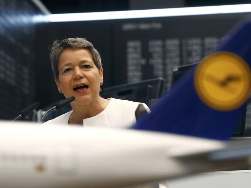Simone Menne, CFO of German air carrier Lufthansa AG.  Photo: REUTERS/Kai Pfaffenbach