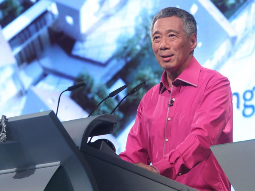 Prime Minister Lee Hsien Loong at the National Day Rally in 2013. TODAY file photo