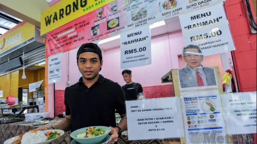 Pemilik gerai guna daya kreatif perkenal set Menu Rahmah dibubuh nama Menteri M'sia