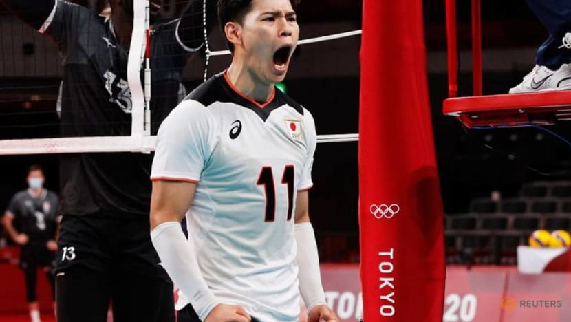 Olympics-Volleyball-Nishida putting his body on the line for Japan Olympics-Volleyball-Nishida putting his body on the line for Japan