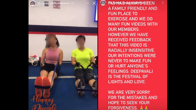 屠妖节分享两女摇头视频惹众怒 健身中心道歉