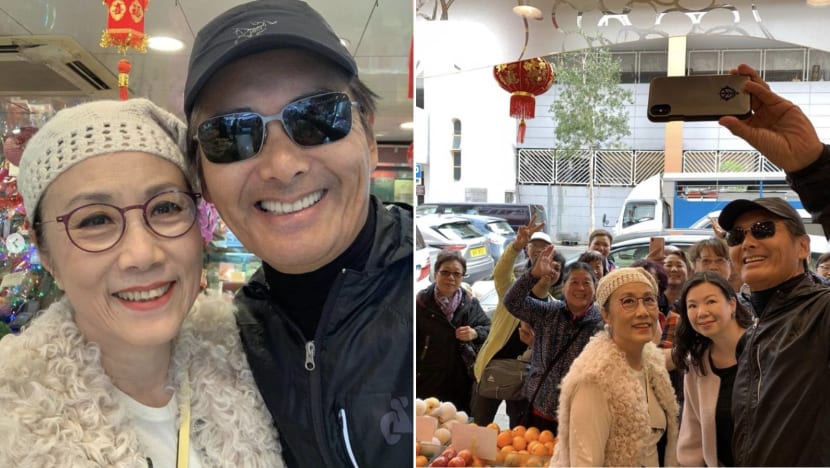 Liza Wang and Chow Yun Fat spotted shopping for New Year goodies in a neighbourhood dried goods shop