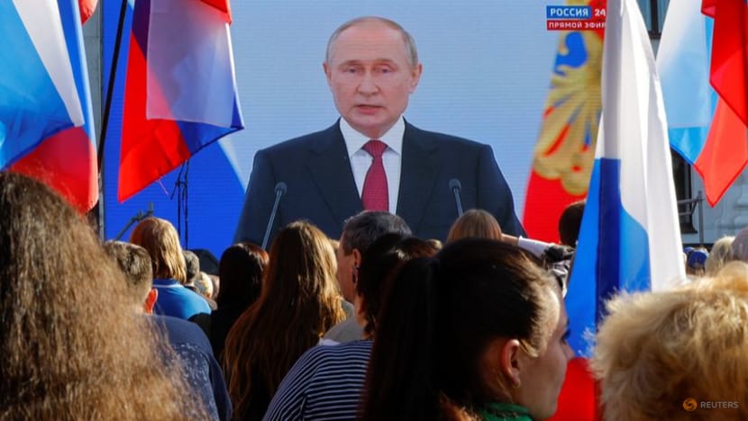 US imposes sanctions on Russia over annexation of swath of Ukraine US imposes sanctions on Russia over annexation of swath of Ukraine