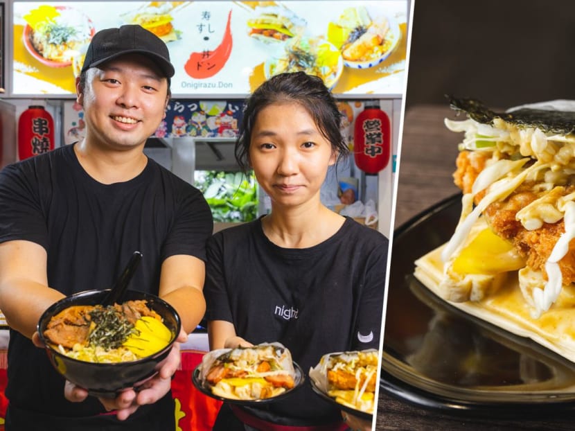 Hearty Chicken Katsu Curry 'Onigiri Sandwiches' By Pastry Chef Turned Hawker At Senja Hawker Centre 