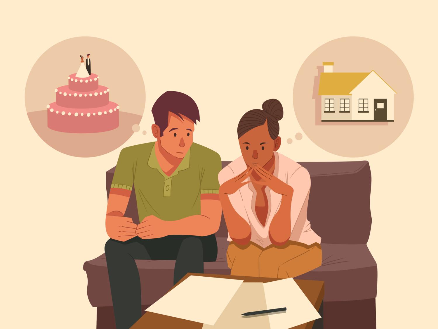 For young couples, major life goals are often intertwined and a delay in one step of their journey can sometimes have a cascading effect on other future plans. For young couples, major life goals are often intertwined and a delay in one step of their journey can sometimes have a cascading effect on other future plans.