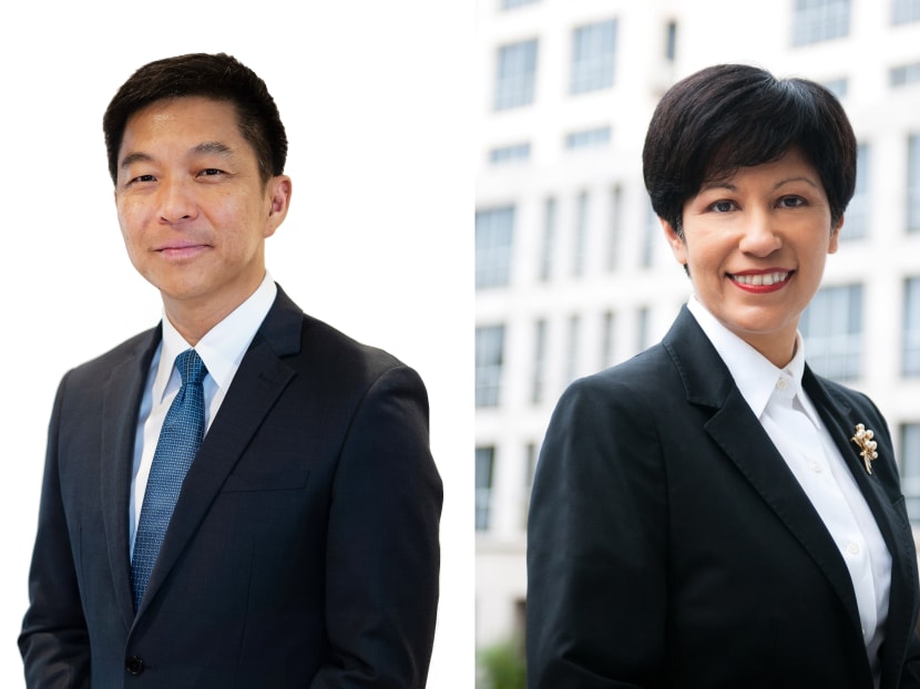 Ms Indranee Rajah (right) will take over from Ms Grace Fu as Leader of the House, while Mr Tan Chuan-Jin (left) will be nominated to continue in his role as Speaker of Parliament.