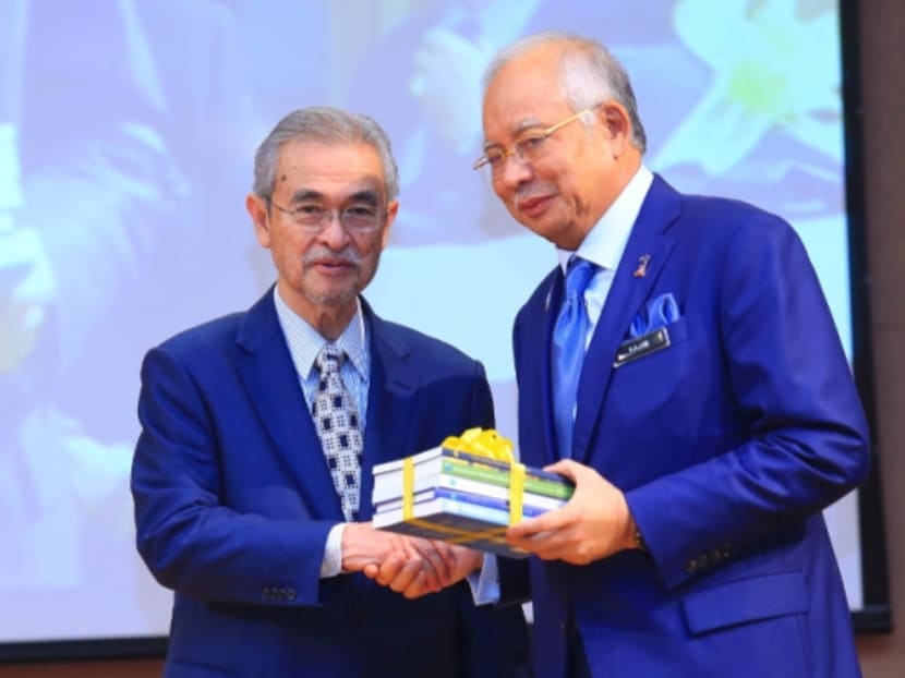 Mr Abdullah (left) with Malaysia's PM Najib. Malay Mail Online file photo