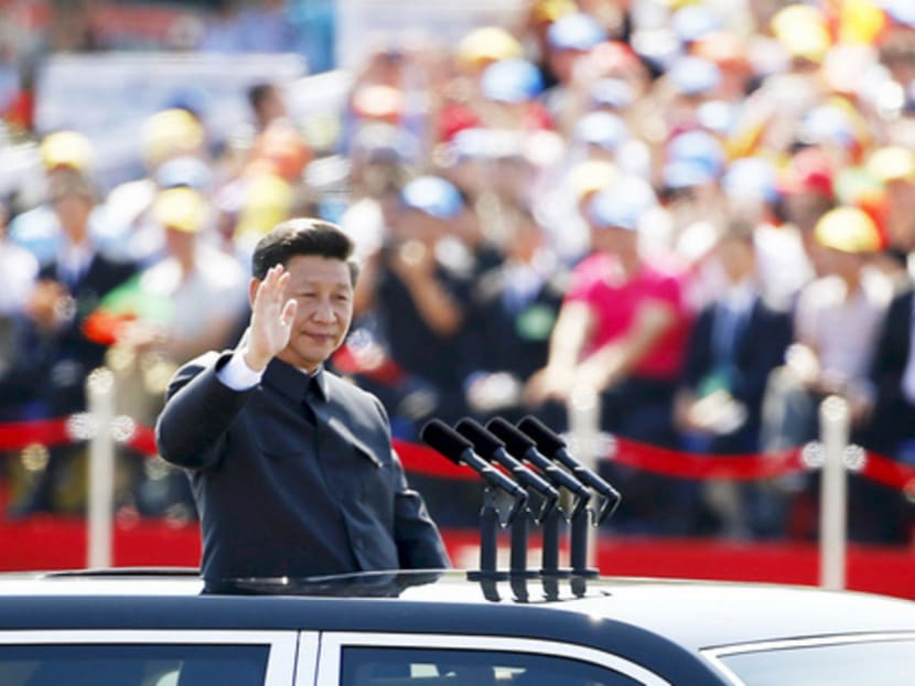 The book on Chinese President Xi Jinping contains 200 extracts from more than 40 of his internal speeches and essays from 2012 to late last year. PHOTO: REUTERS