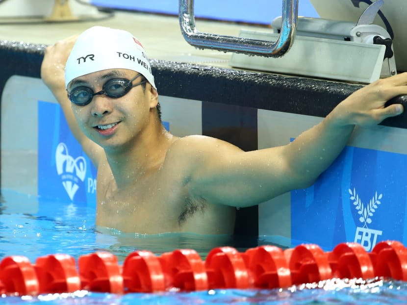 Swimmer Toh Wei Soong (pictured), who previously won Singapore’s first para swimming medal at the 2018 Commonwealth Games, will be making his debut at the Paralympics in August 2021. Swimmer Toh Wei Soong (pictured), who previously won Singapore’s first para swimming medal at the 2018 Commonwealth Games, will be making his debut at the Paralympics in August 2021.