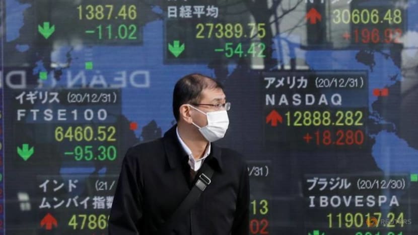 Shares reach record high, oil tops US$60 a barrel Shares reach record high, oil tops US$60 a barrel