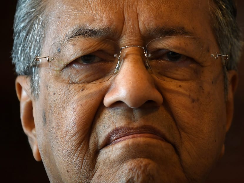 This picture taken on Dec 6, 2016 shows Malaysia's former prime minister Mahathir Mohamad pausing during an interview with AFP at his office in Putrajaya. Photo: AFP