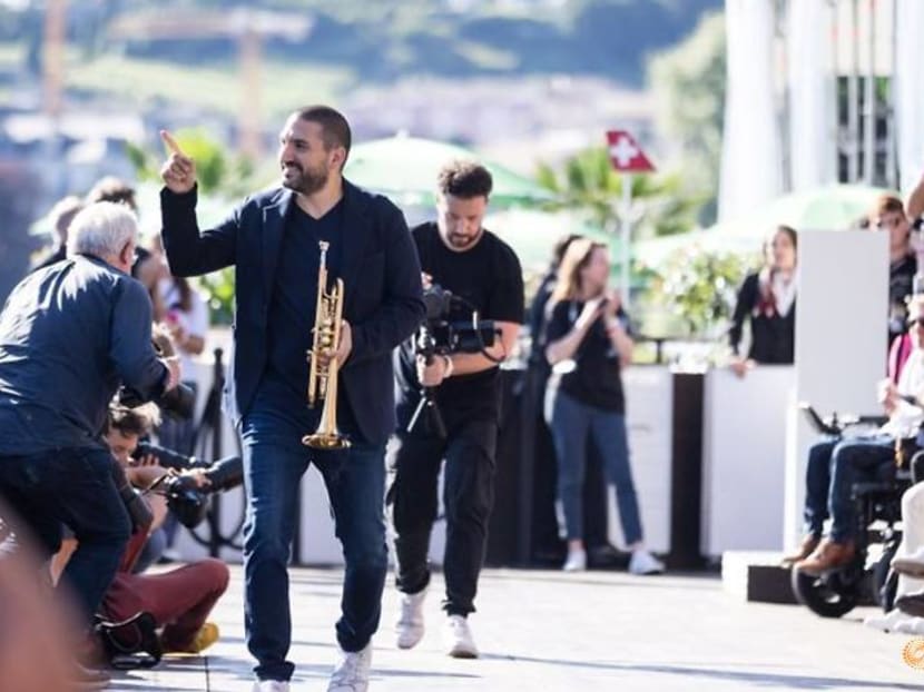 Swiss Alps, sailboats are 'magic' decor for Ibrahim Maalouf at Montreux Jazz Festival