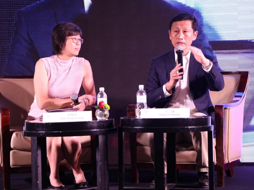 Minister Ong Ye Kung said more emphasis should be placed on teaching students critical soft skill. Photo: Singapore Chin Kang Huay Kuan