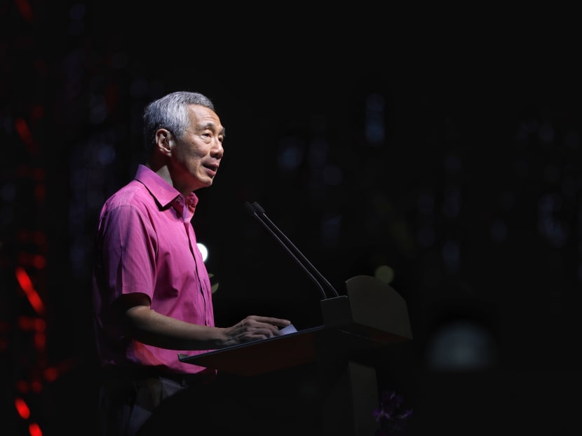 Prime Minister Lee Hsien Loong speaks at the 100th anniversary dinner of Hwa Chong Institution on March 21, 2019.