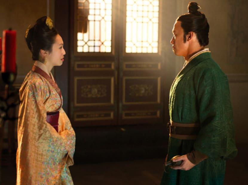 Oon Shu An rocks silk pajamas in Netflix’s Marco Polo