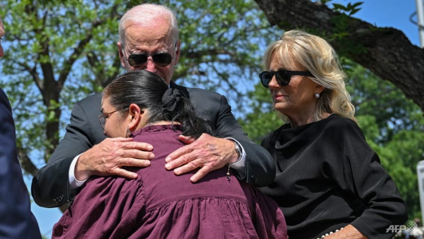 Biden grieves with Texas town as anger mounts over school shooting
