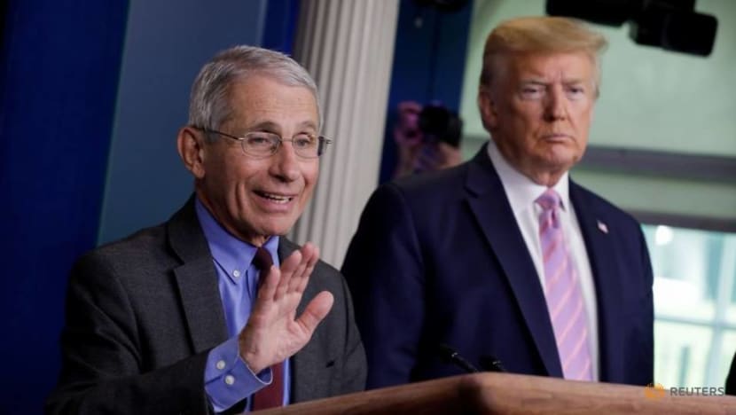 Trump says he is on same page with Fauci, is not firing him Trump says he is on same page with Fauci, is not firing him