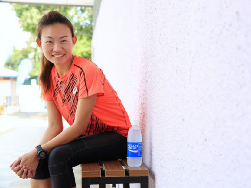 Neo Jie Shi, a human resource and administrative assistant manager, is hoping for another personal best at a half marathon in Japan later this month. Photo: Koh Mui Fong