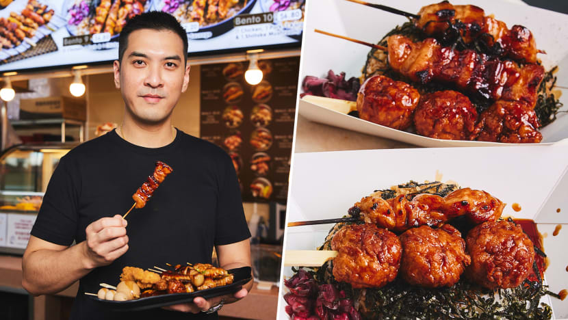 Yakitori Hawker Stall In Sengkang Inspired By Tori-Q, Uses $15K Automated Grill To Cook Chicken & Pork Skewers