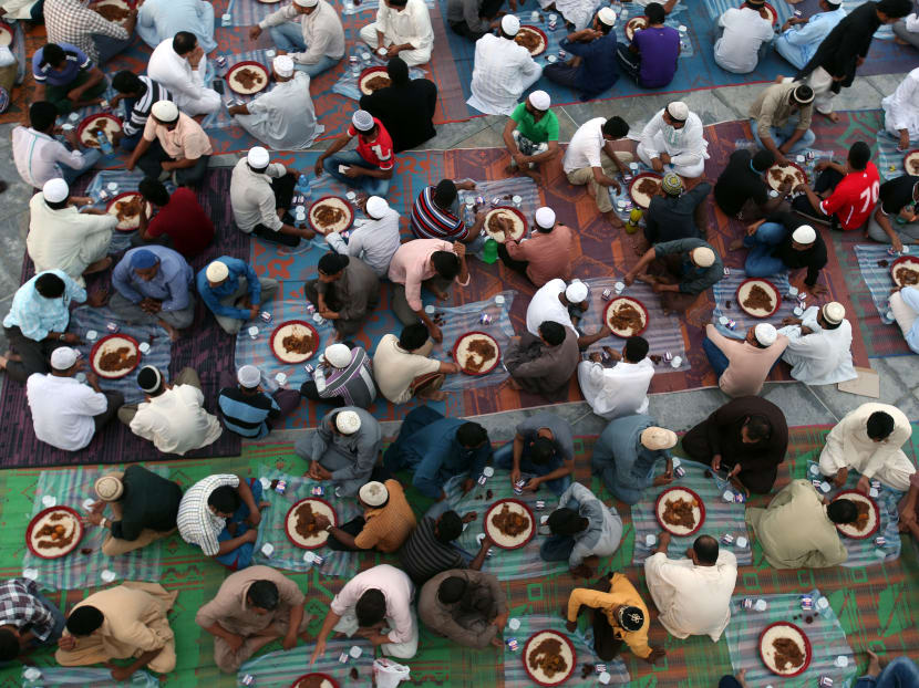 Muslims breaking their fast during the holy month of Ramadan. Photo: AFP