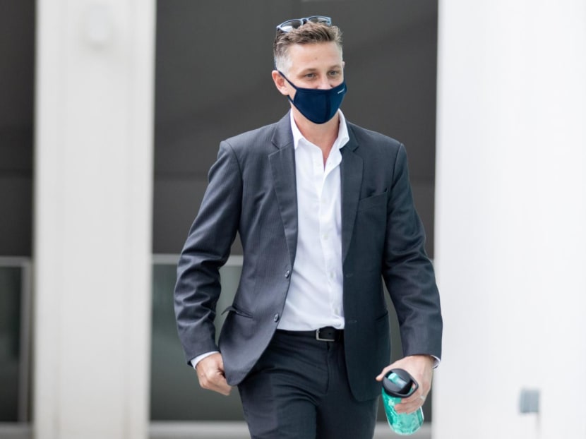 Cameron Lachlan Milne (pictured) was sentenced to 10 weeks’ imprisonment and fined S$5,000 for disrupting a group of workers doing cable installation works and later physically and verbally abusing officers who detained him. 