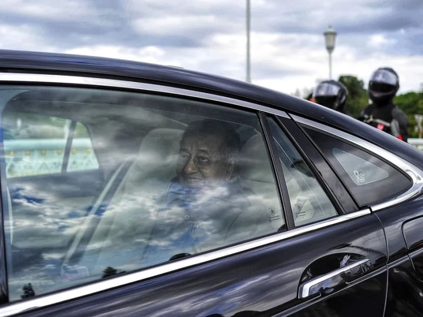 Interim Prime Minister Tun Dr Mahathir Mohamad leaves Perdana Putra on Feb 25, 2020.