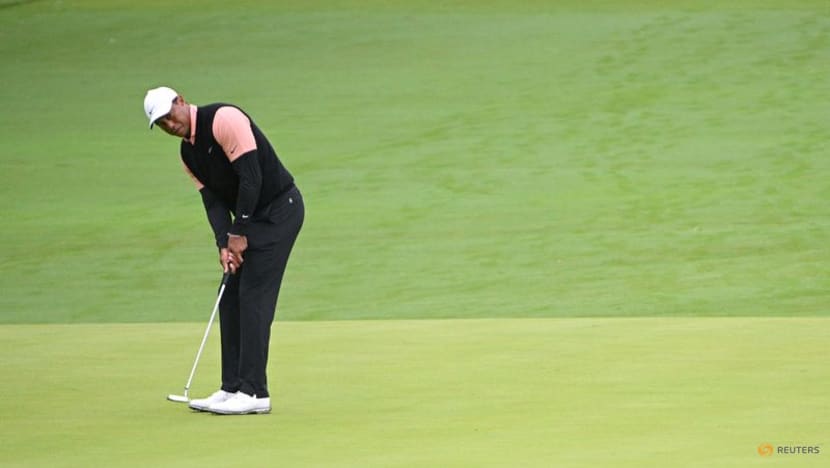 Woods charge fizzles in third round at rainy PGA Championship Woods charge fizzles in third round at rainy PGA Championship