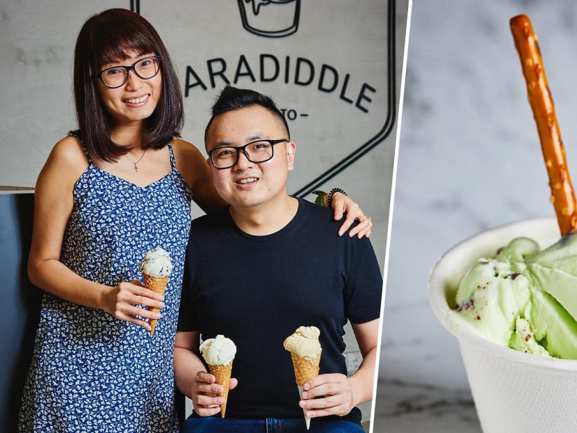 No gigs during the pandemic, so he opened Paradiddle Gelato instead with his fiancée.