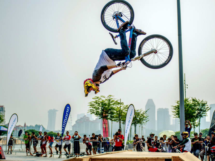 A participant at last year’s Urban Wheels Challenge. Registration for the event has started and will end on Aug 10. The early-bird promotion ends this Sunday. Photo: Mediacorp