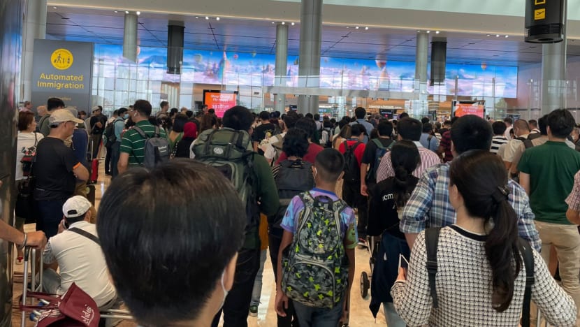 System issue disrupts immigration clearance at Singapore's Changi Airport, land checkpoints