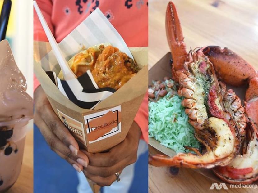 Lobsters, bubble tea and a 'praffle': What to eat at Geylang Serai Bazaar 2019 Lobsters, bubble tea and a 'praffle': What to eat at Geylang Serai Bazaar 2019