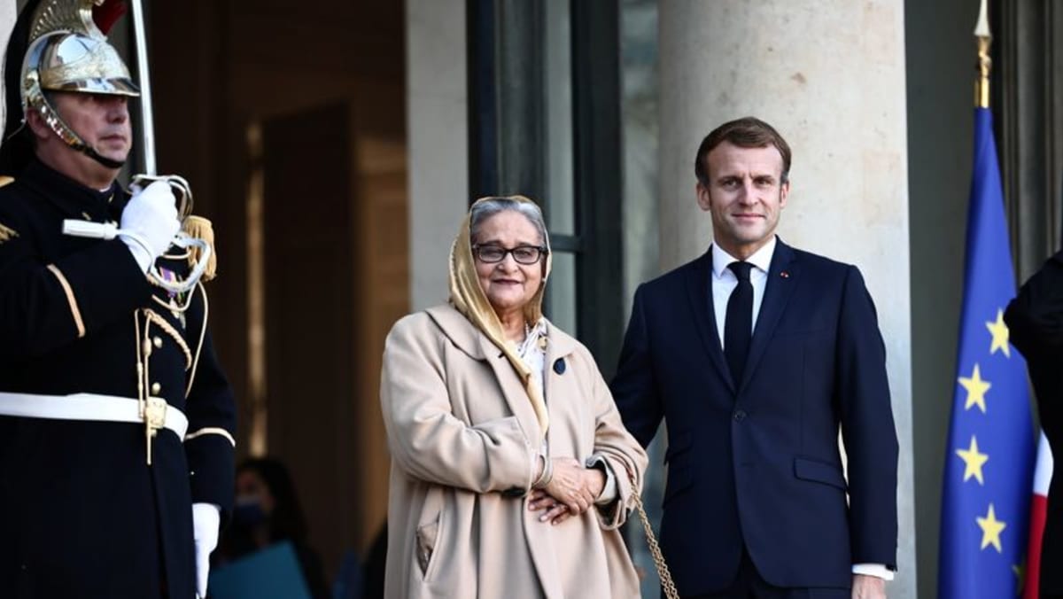 Presiden Prancis Macron membahas keamanan Indo-Pasifik pada pertemuan dengan PM Bangladesh
