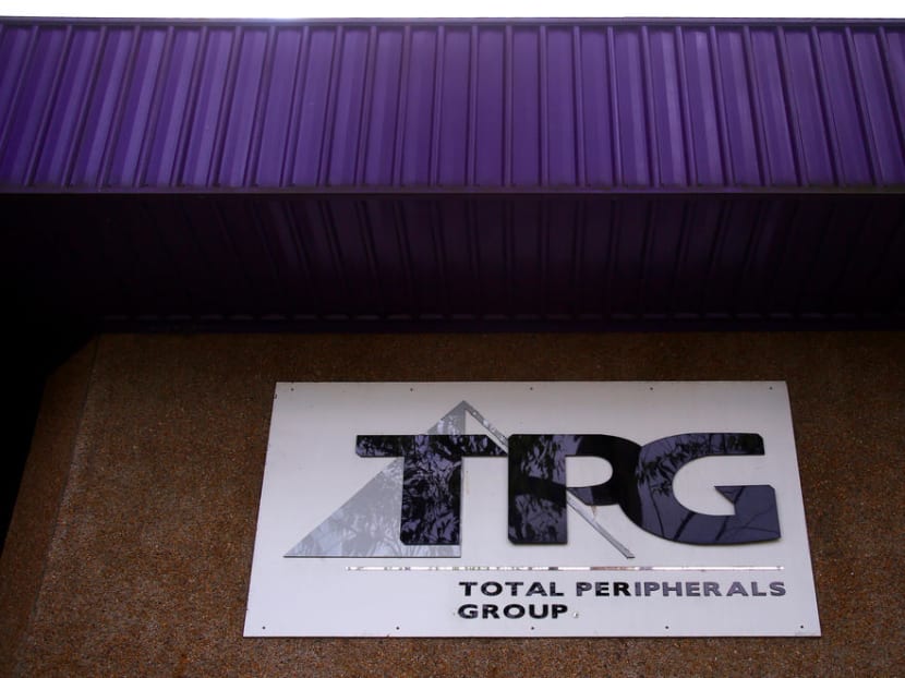 The logo of Australia's TPG Telecom Ltd can be seen outside their head office in Sydney, Australia.