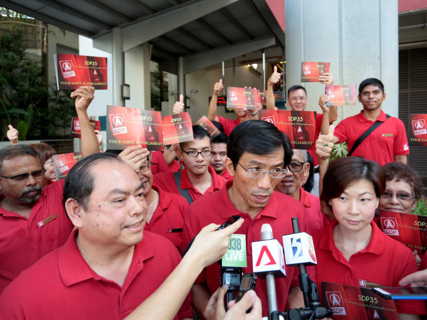 SDP's Chee Soon Juan said the party will contest the Bukit Batok by-elections. File Photo: Jason Quah/TODAY