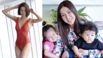Mother-Of-2 Linda Chung Shows Off Swimsuit Bod, Says Bringing Up Her Kids Is Exercise For Her