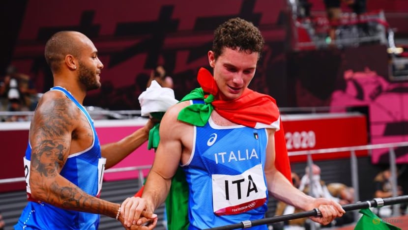 Olympics-Athletics-On-fire Italy storm to astonishing ...