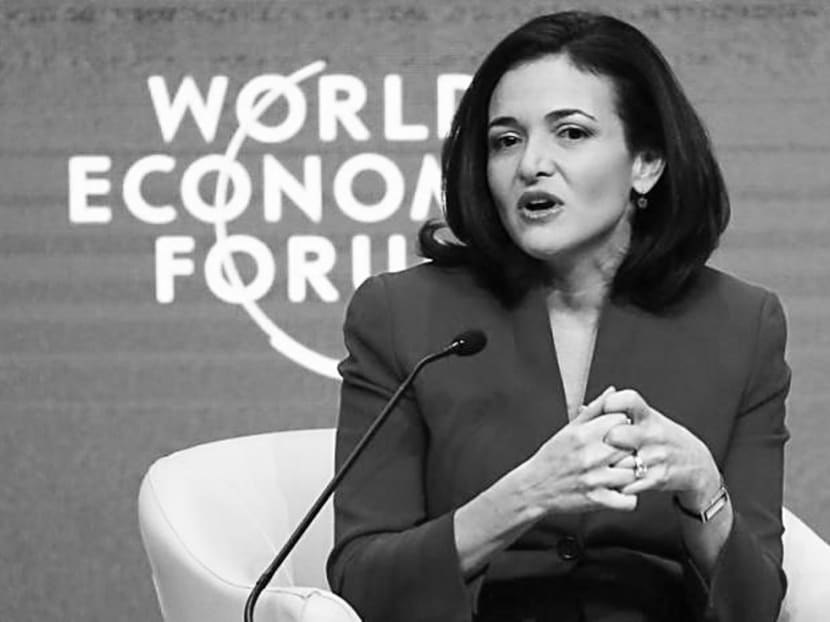 Ms Sheryl Sandberg, Facebook chief operating officer and author of Lean In, protested at the ludicrous stock images of working women found online. Photo: Reuters